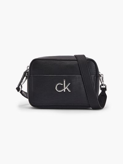 Calvin Klein Táskák & Kiegészítők HU302809 | Calvin Klein Bőr Női Crossbody Táska Fekete